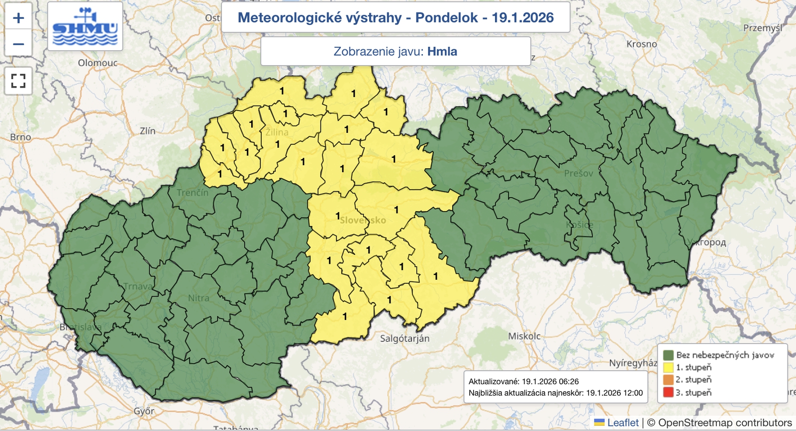 Pozor na nízke teploty