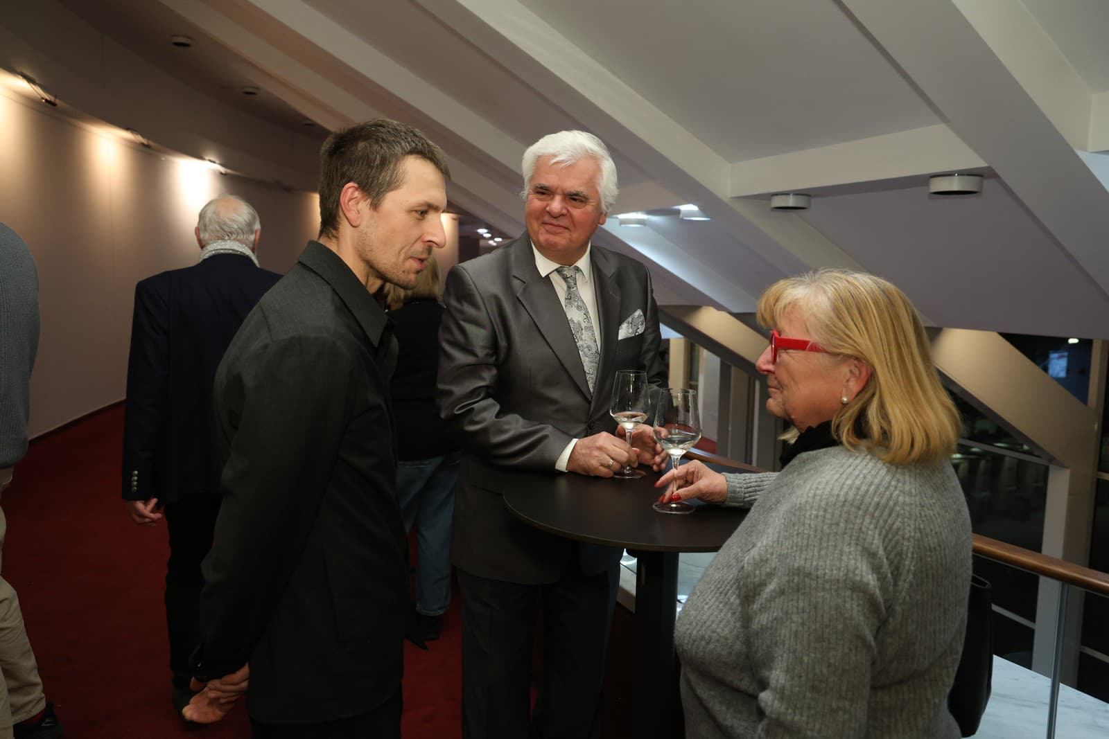 Premiéra inscenácie Etudy, Juraj Loj s rodičmi