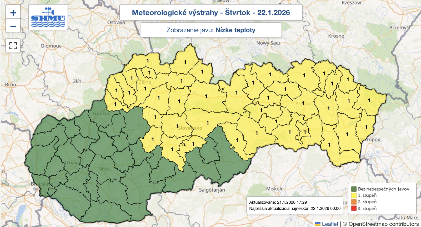 Meterológovia varujú: V TÝCHTO