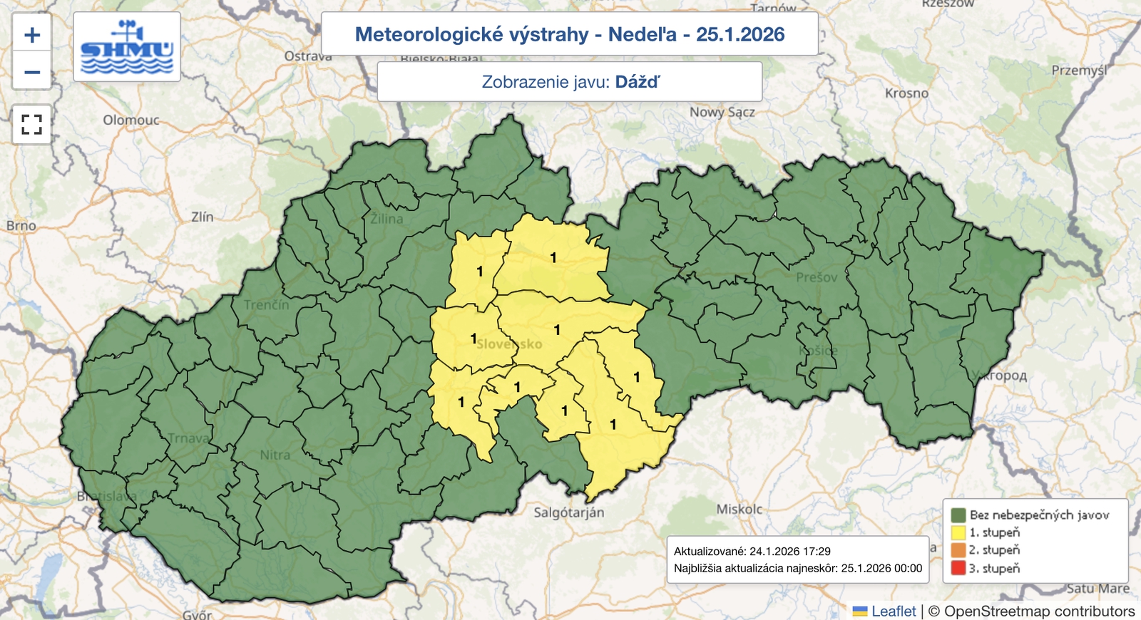 Meteorológovia upozorňujú: V nedeľu