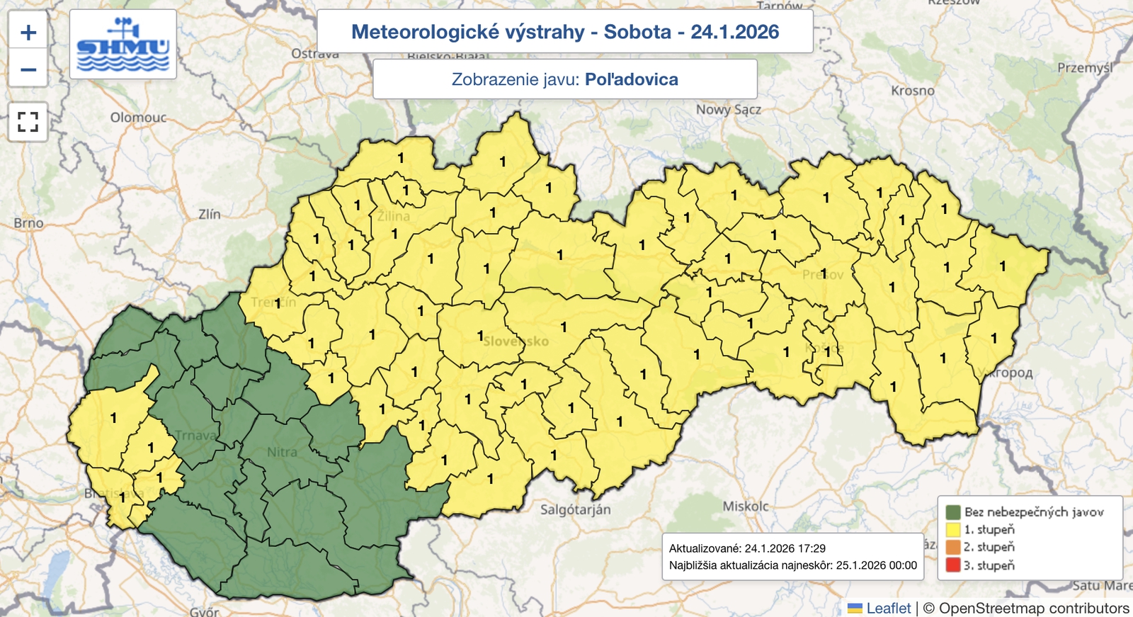 Meteorológovia upozorňujú: V nedeľu