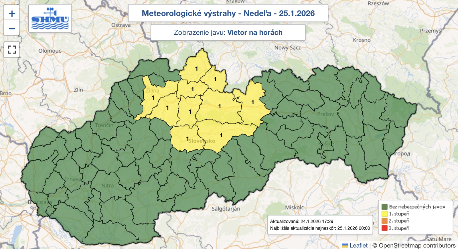 Meteorológovia upozorňujú: V nedeľu