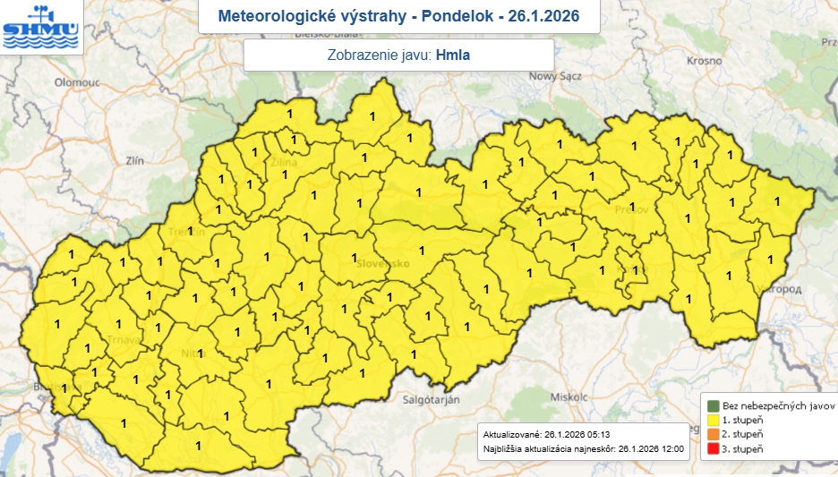 Pozor na cestách! Počasie