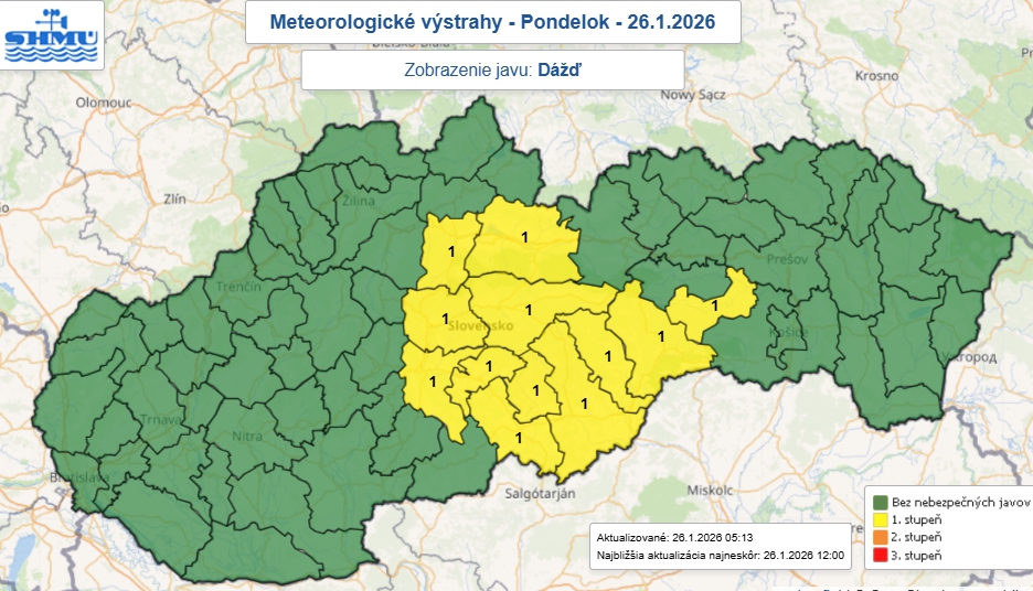 Pozor na cestách! Počasie