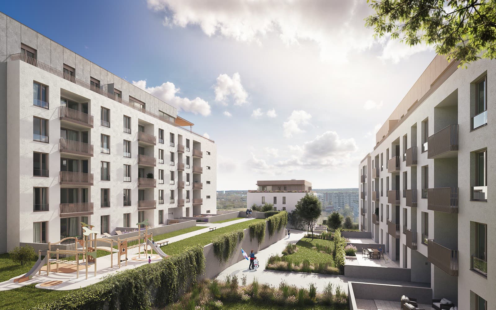 Rezidenčný projekt Terrasy (vizualizácia)