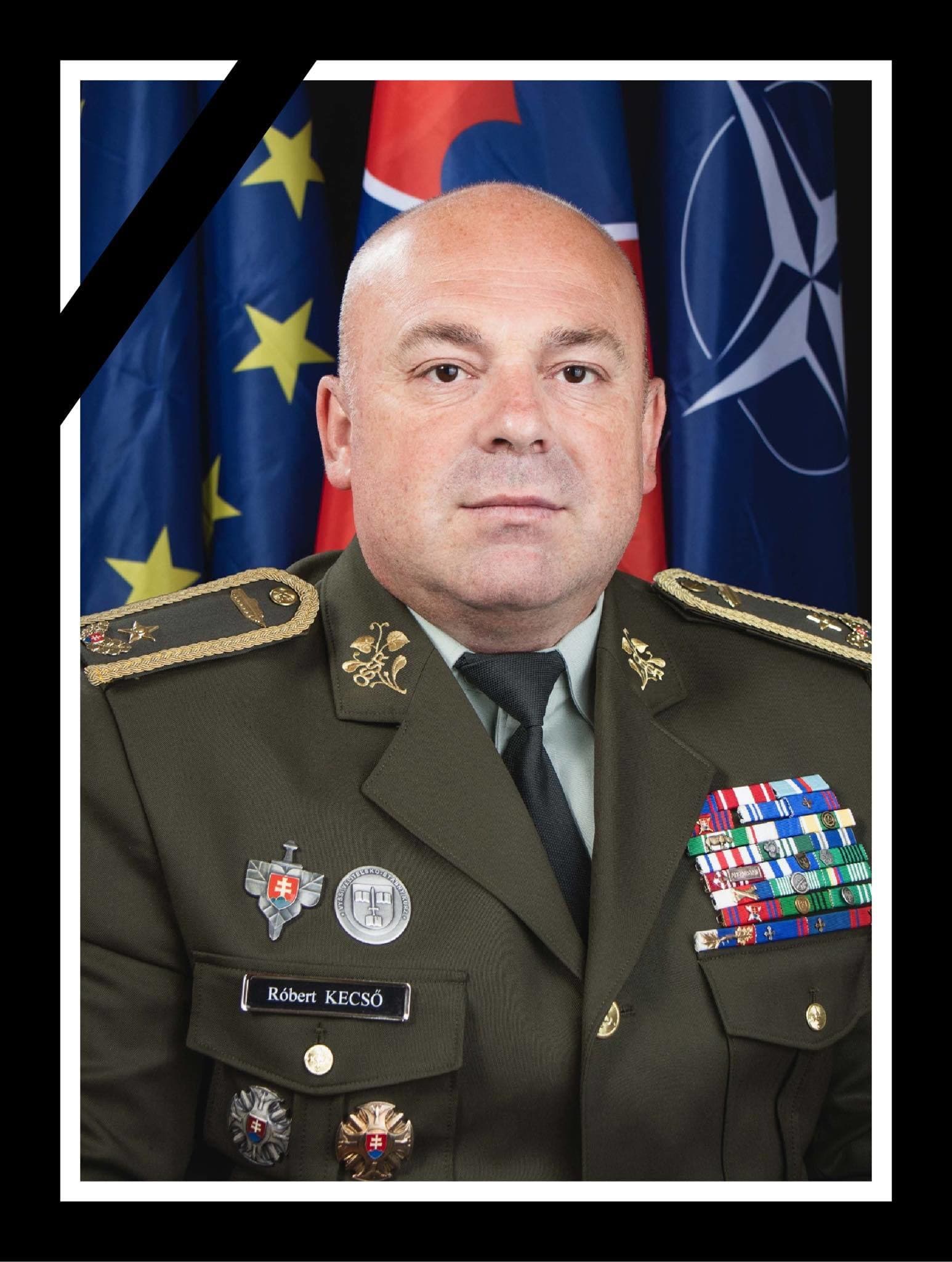 Brigádny generál Róbert Kecső.