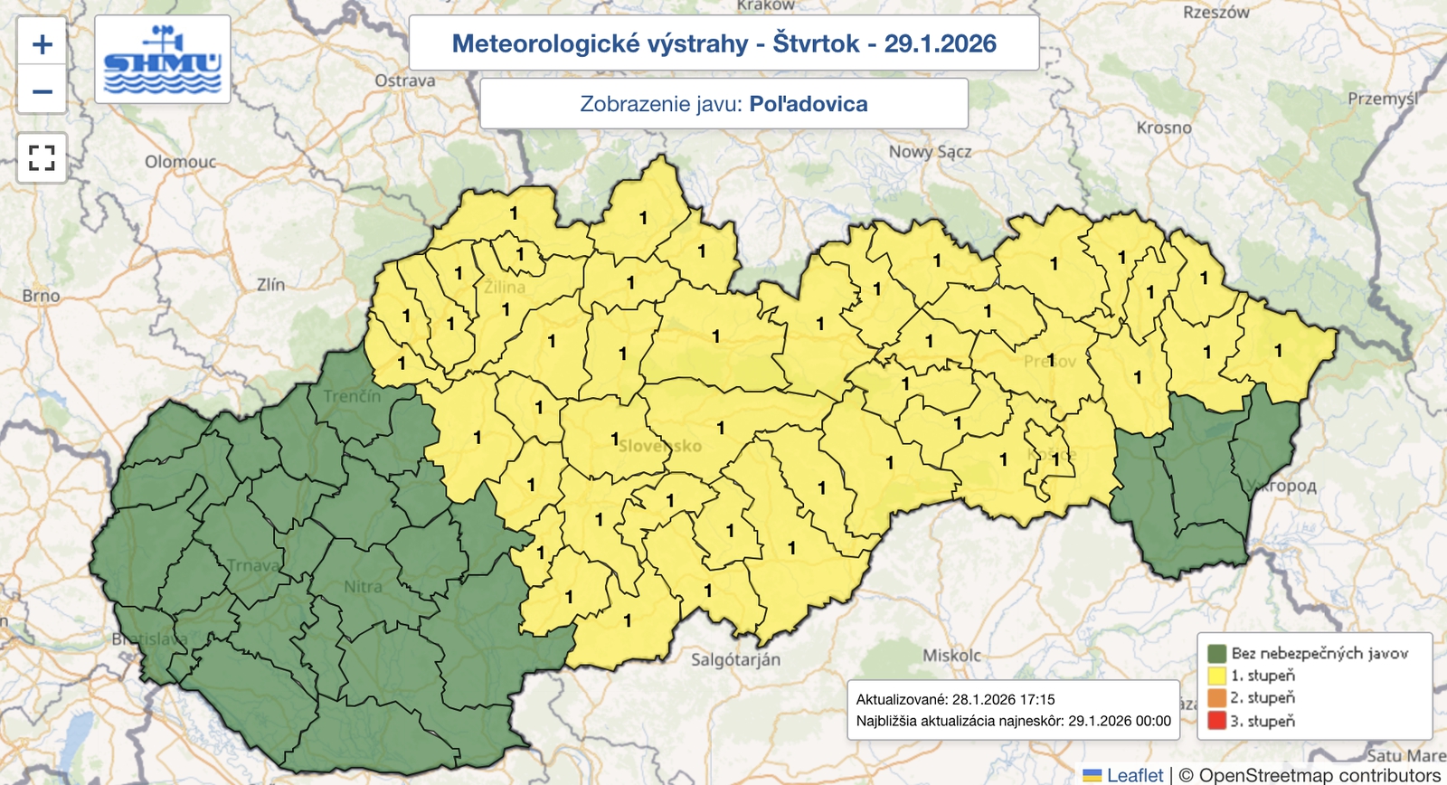 S poľadovicou treba v