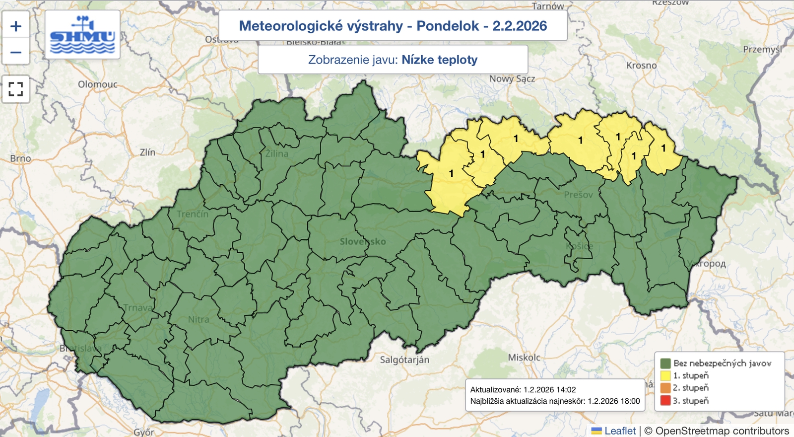 Mrazivá noc na východe