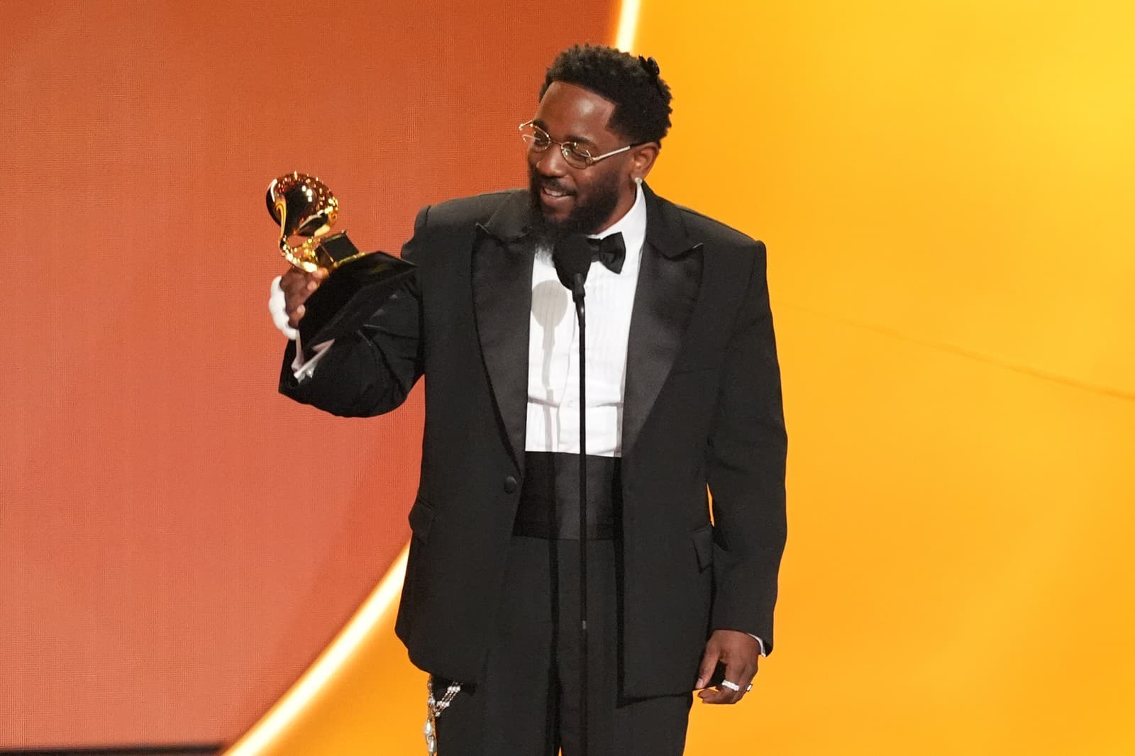 Odovzdávanie cien Grammy. Na snímke Kendrick Lamar