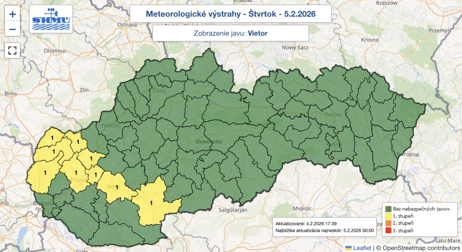 Pozor na poľadovicu: Výstraha