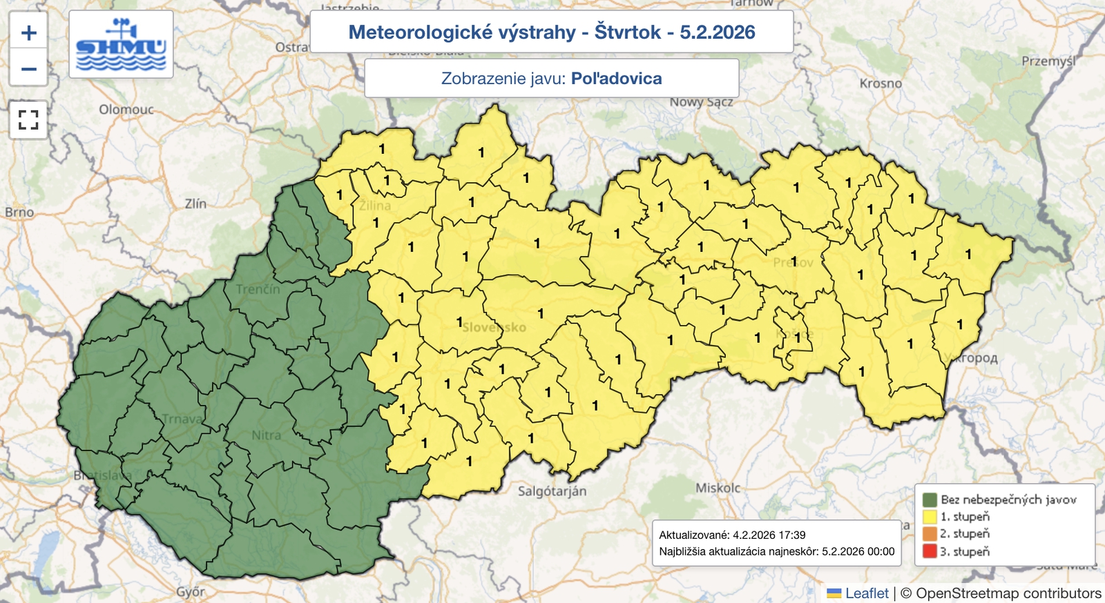 Pozor na poľadovicu: Výstraha