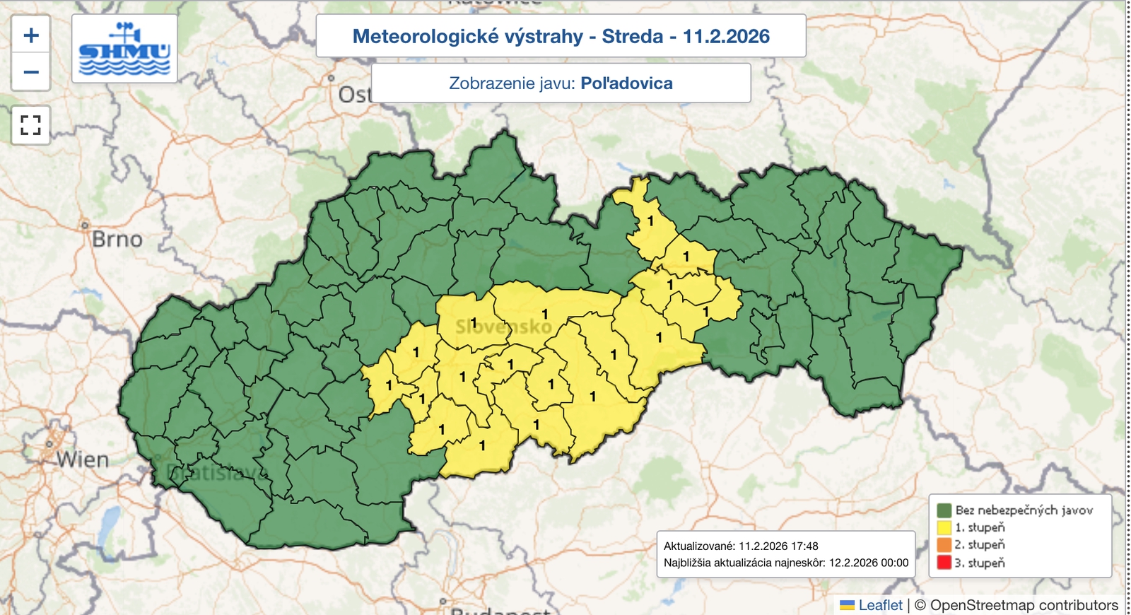 Pozor na cesty! Hmla,