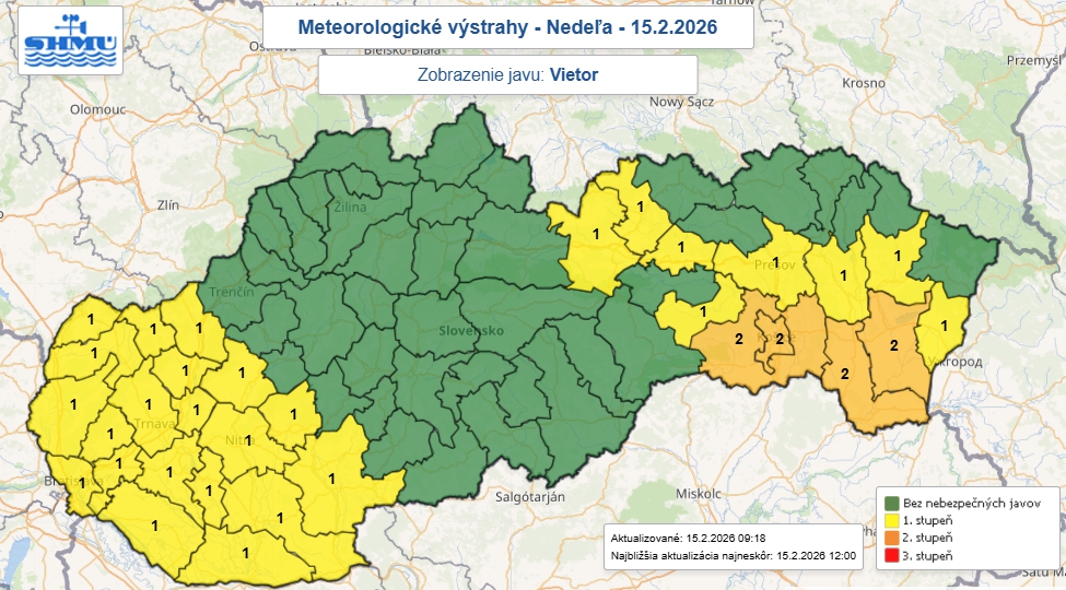 Slovensko bičuje extrémny vietor!