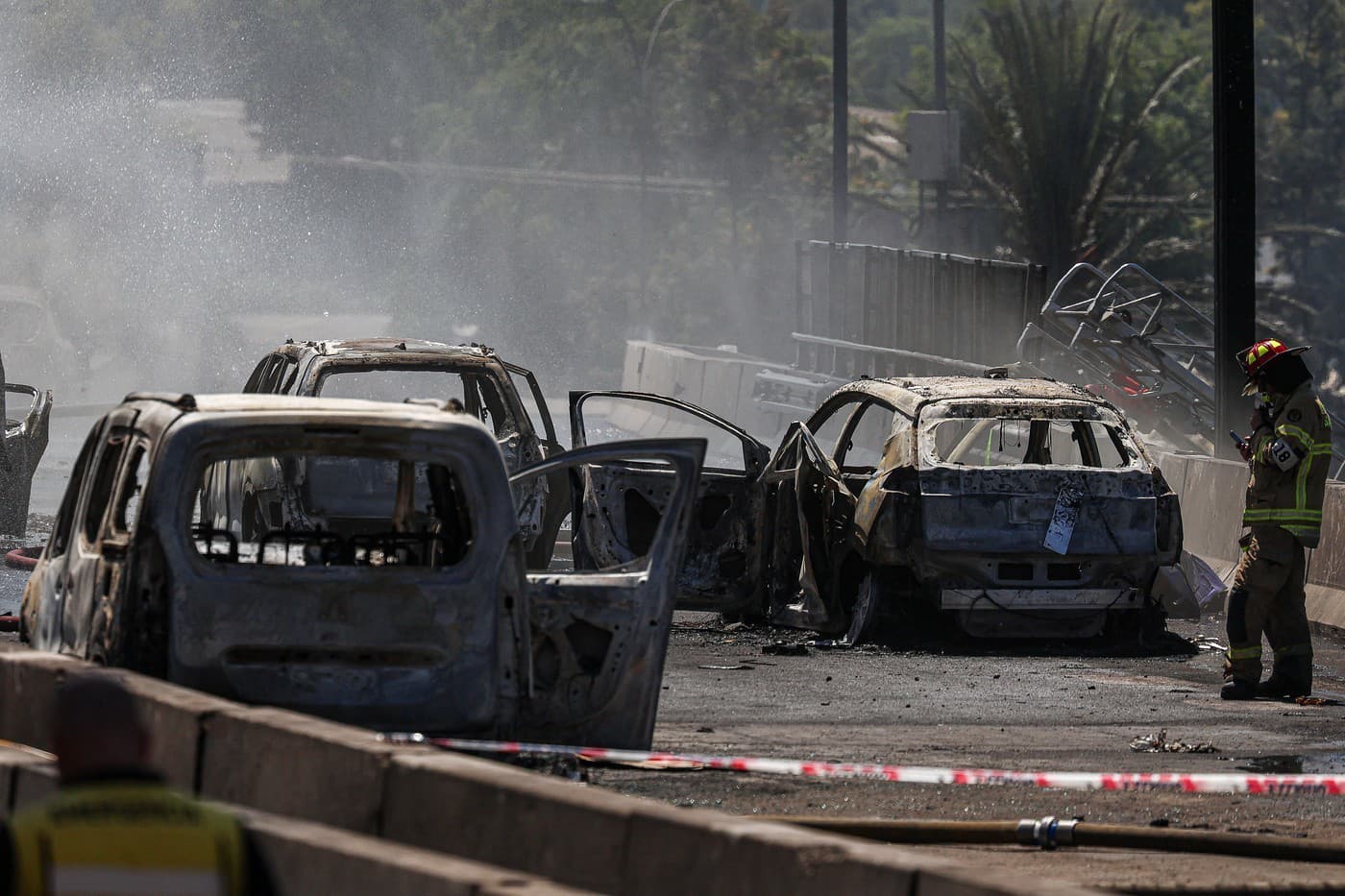 PEKLO na diaľnici! Explózia,