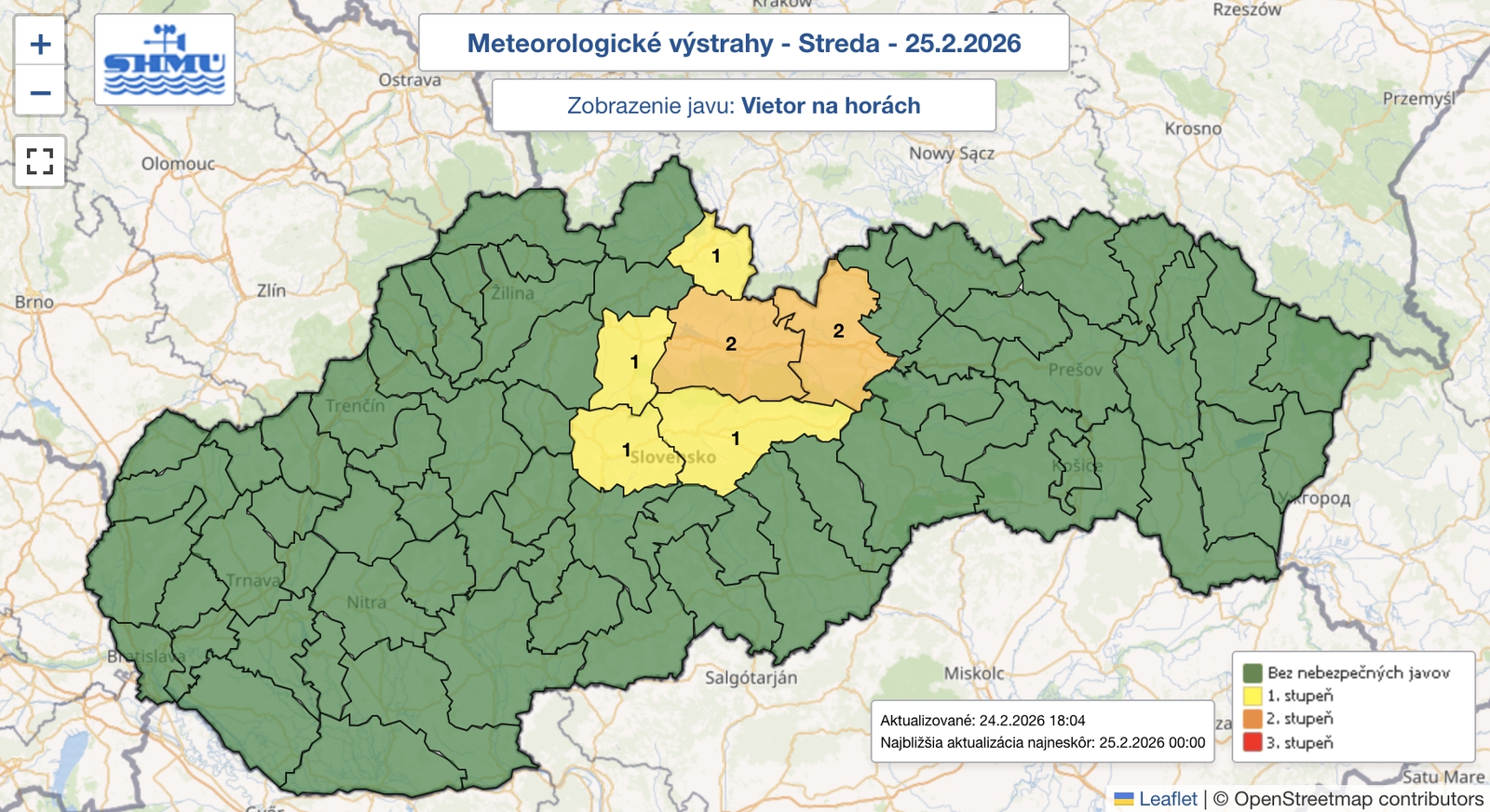 Meteorológovia varujú pred víchricou: