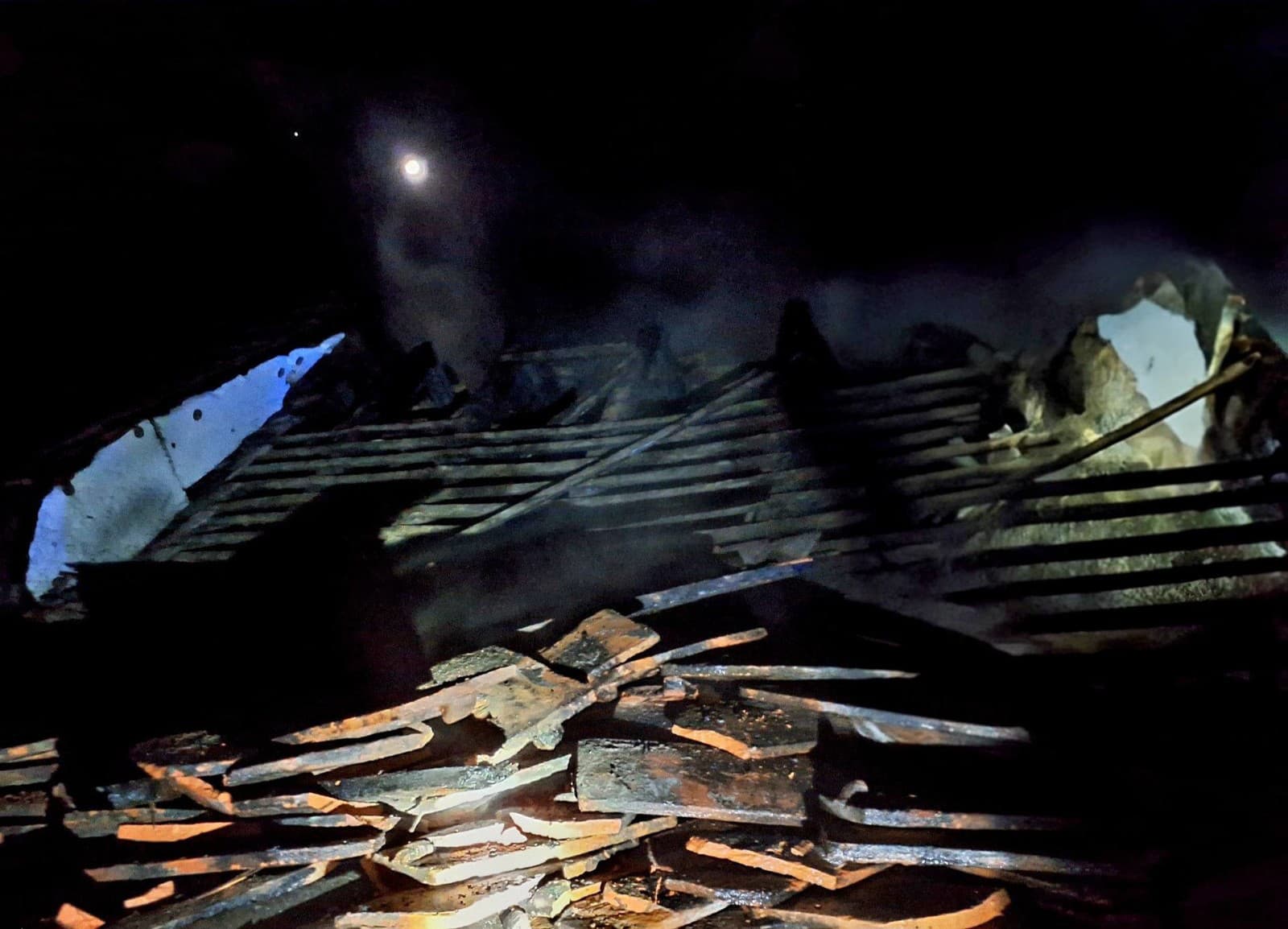 Nočný požiar v Šaštíne-Strážach: