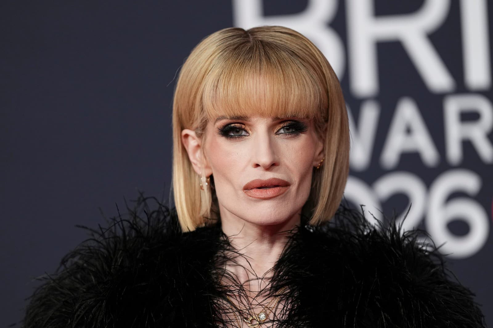 Brit Awards. Na snímke Kelly Osbourne