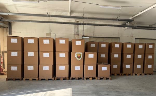 Príslušníci Kriminálneho úradu finančnej správy zaistil vyše desať ton tabaku.