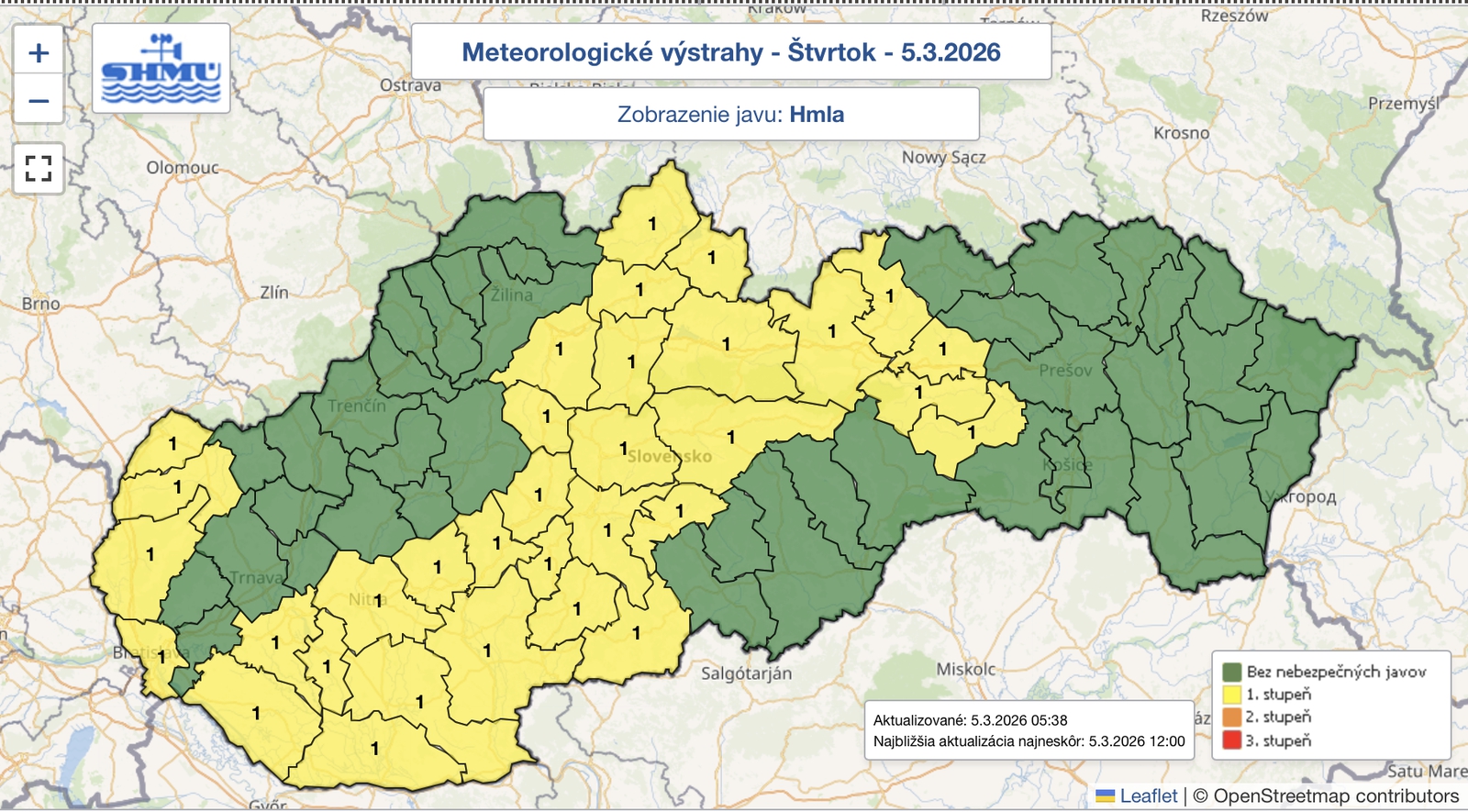 Ranné počasie môže potrápiť