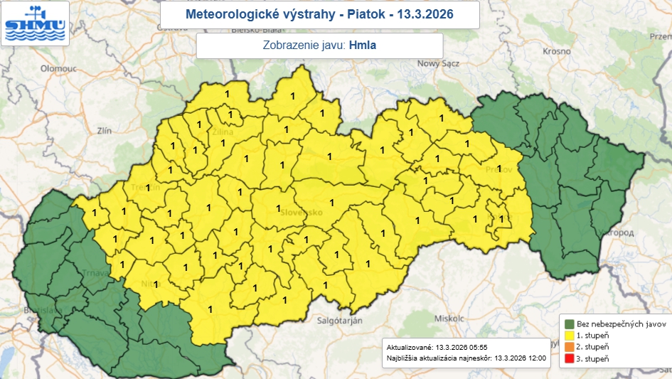 Pozor na cestách! Meteorológovia