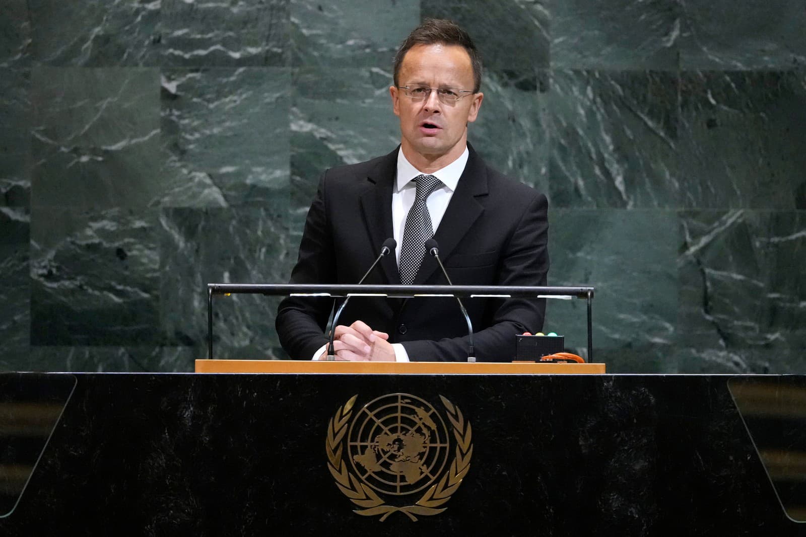 Maďarský minister zahraničných vecí Péter Szijjártó.