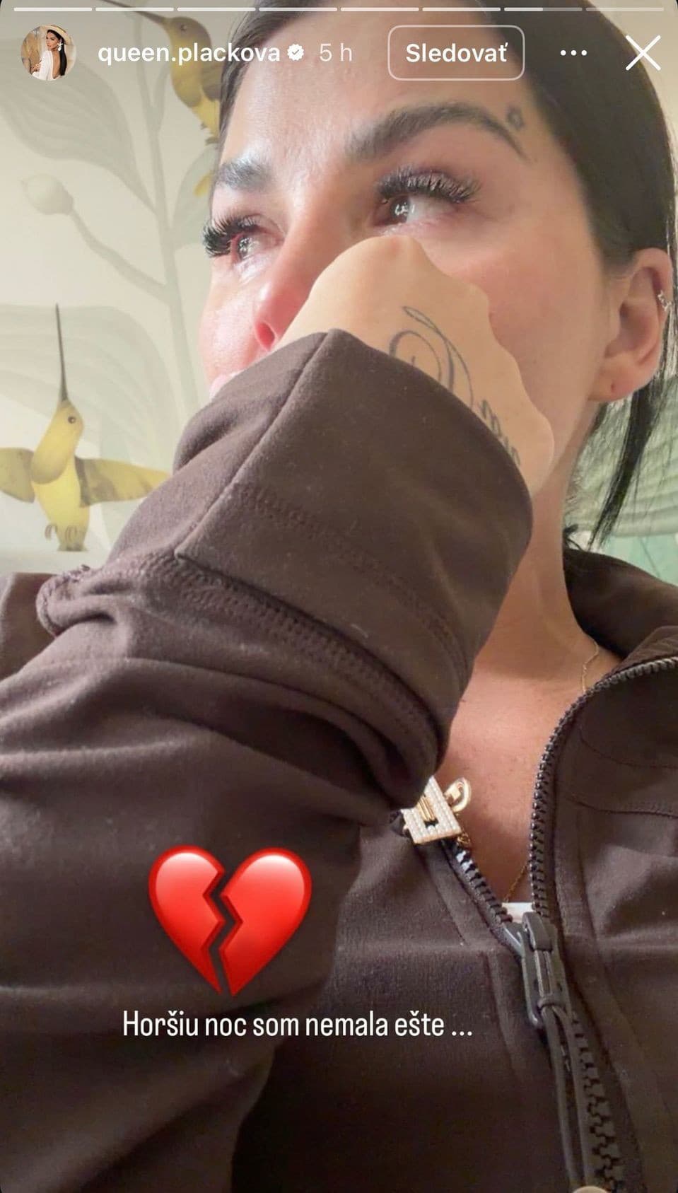 Zúfalá Plačková s dcérkou