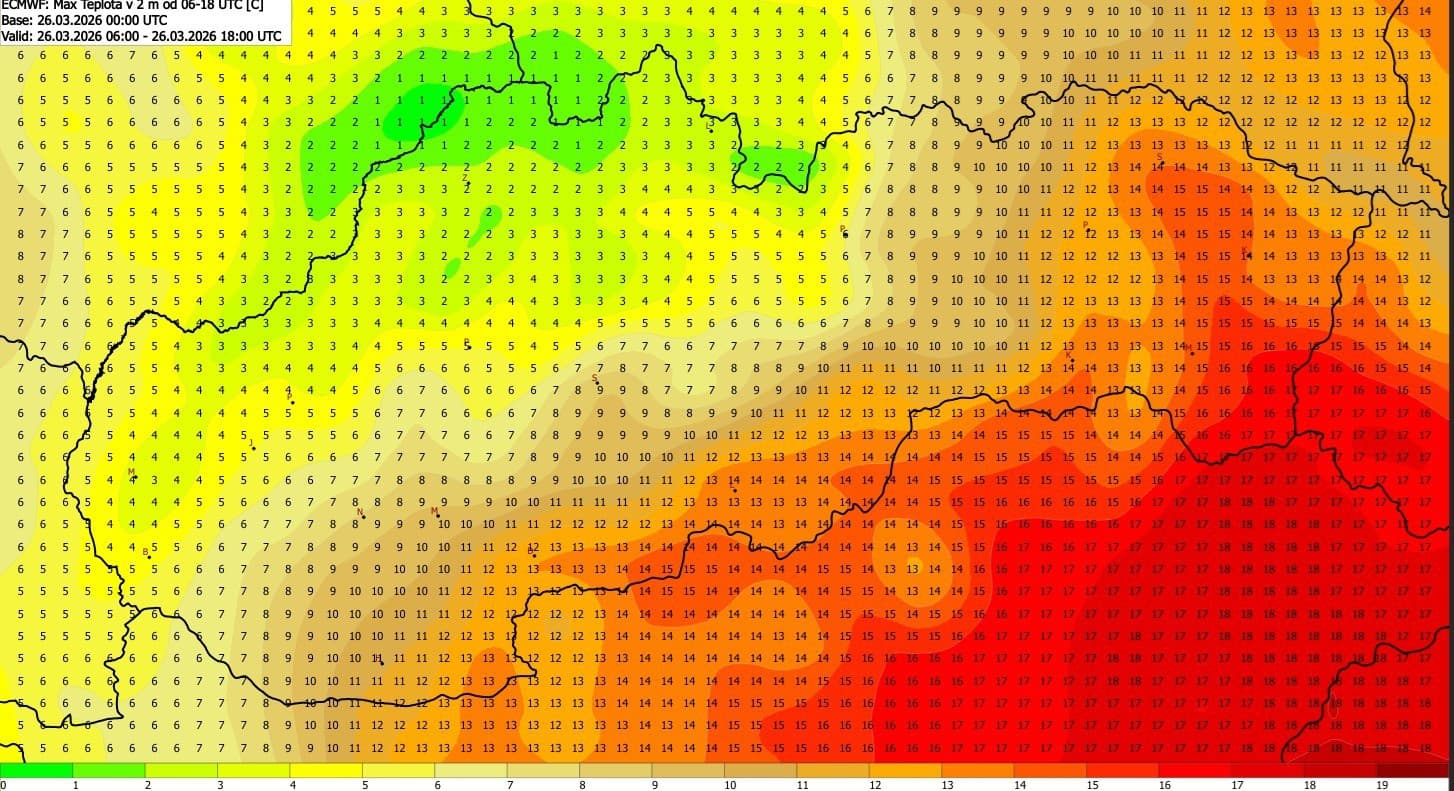 Meteorológovia MENIA predpoveď! Piatok