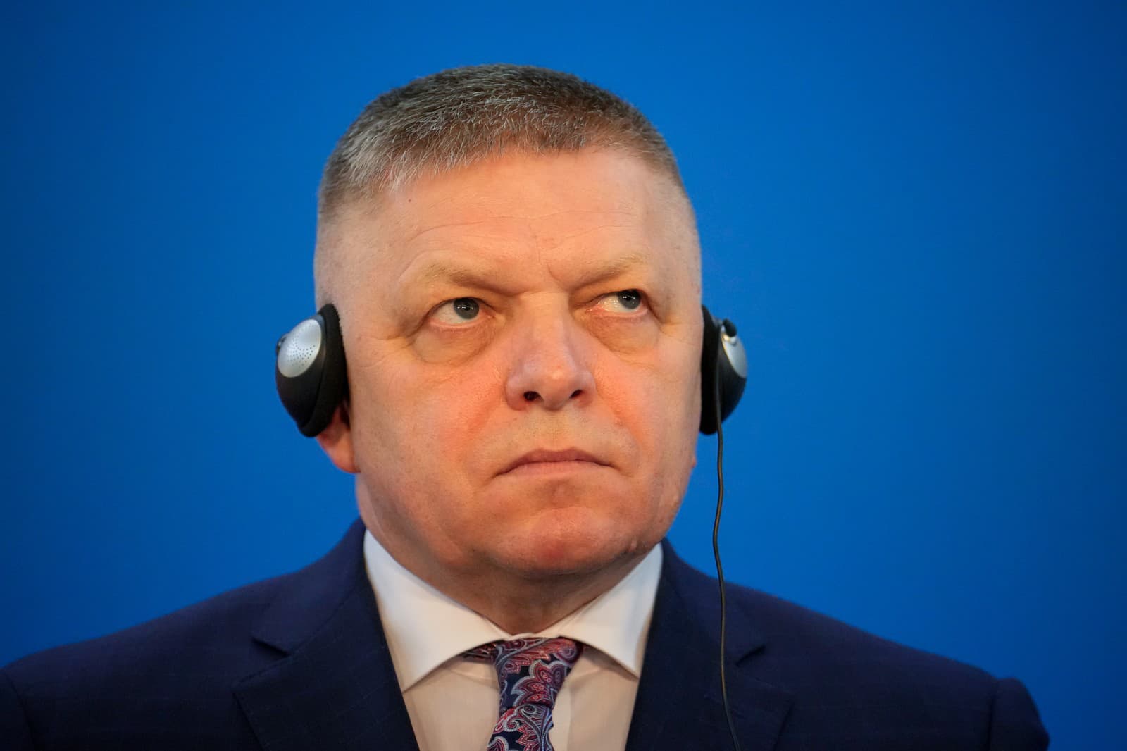 Slovenský premiér Robert Fico v Bukurešti v piatok 27. marca 2026.