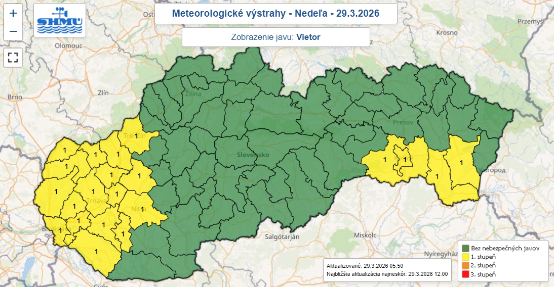 POZOR na silný nárazový