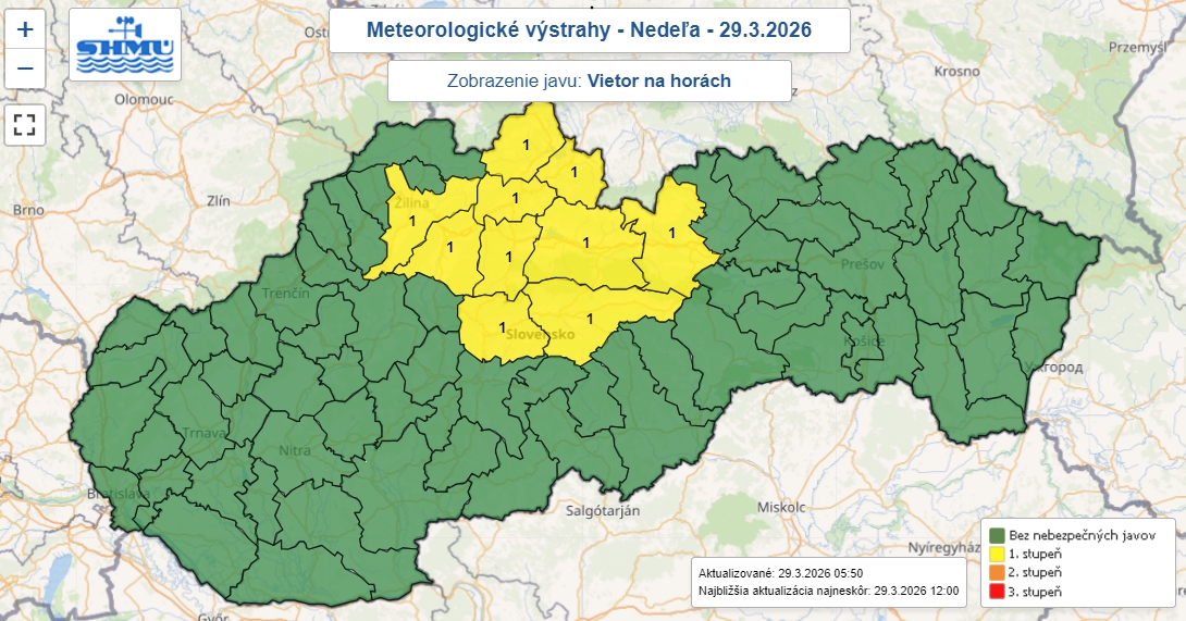 POZOR na silný nárazový