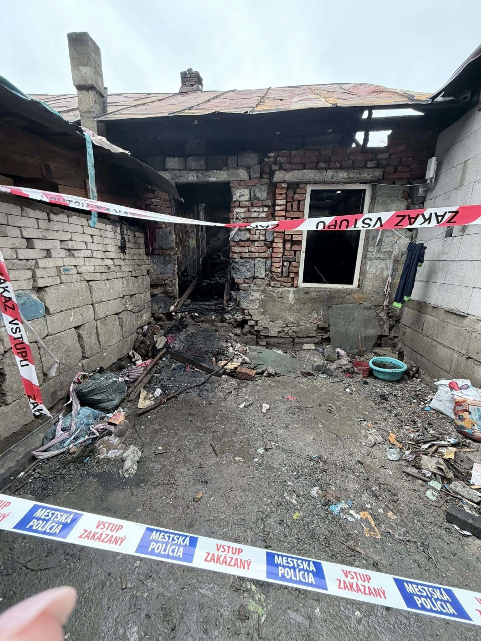 Rómsku osadu zasiahol požiar,