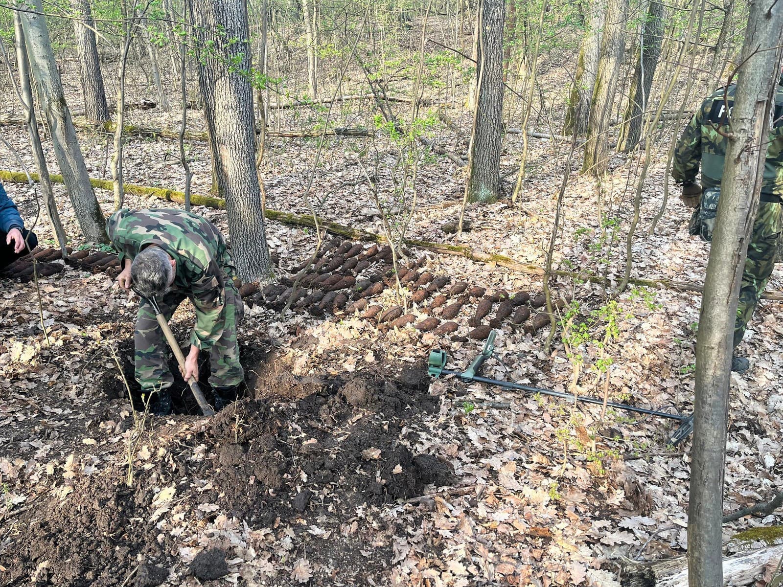 Nevybuchnutá munícia z druhej svetovej vojny. 