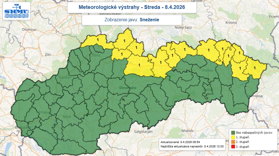 Počasie prinesie studenú sprchu: