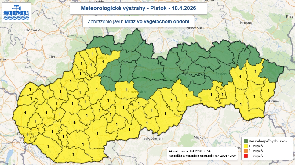 Počasie prinesie studenú sprchu: