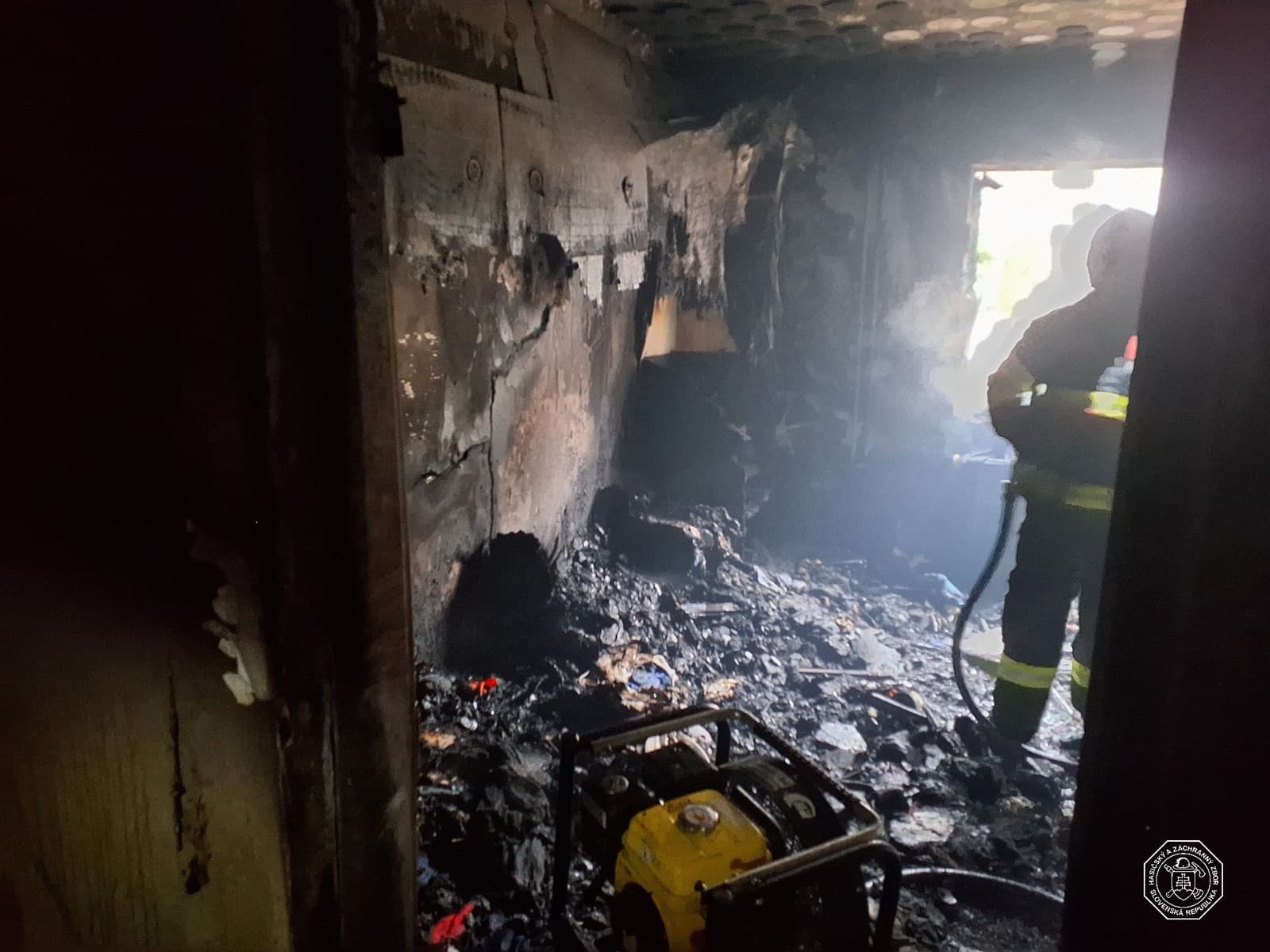 Požiar rodinného domu v