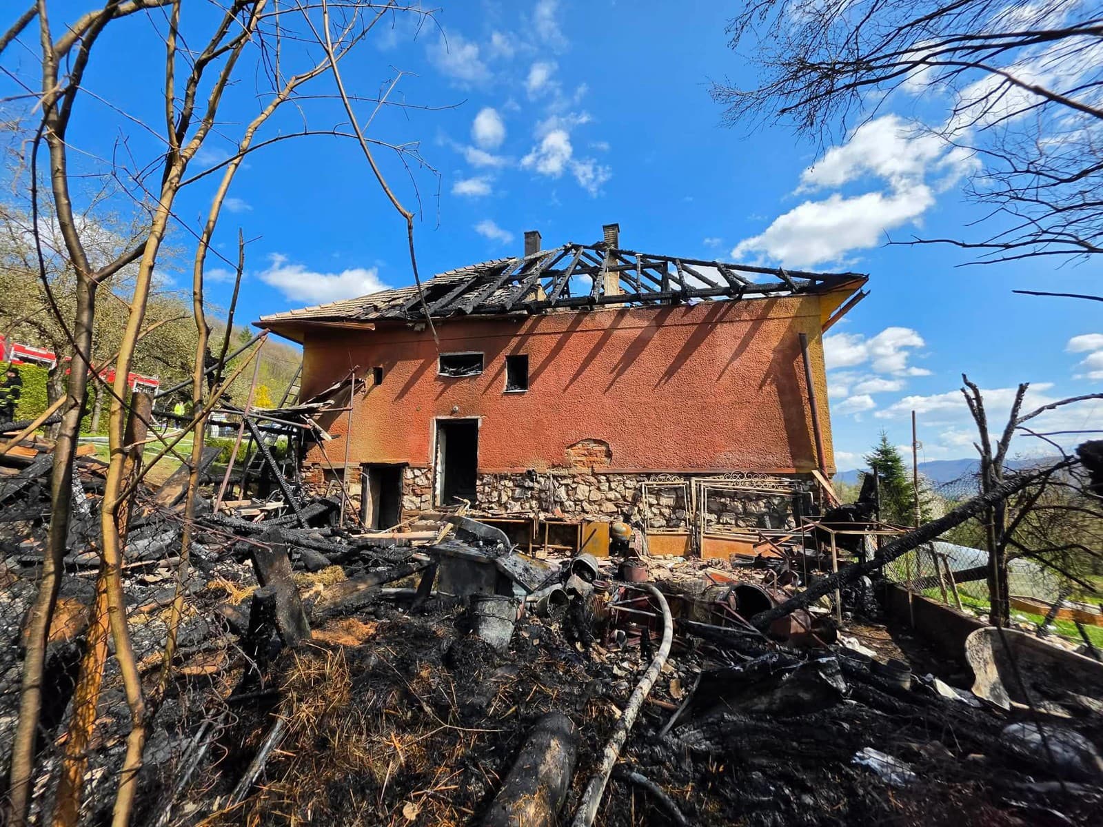 Požiar rodinného domu v Rakovnici.