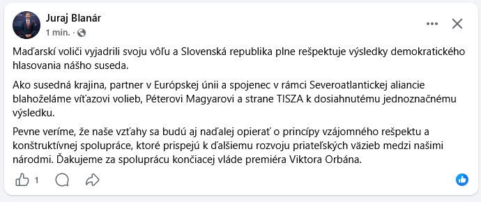 PRVÉ REAKCIE Politikov k