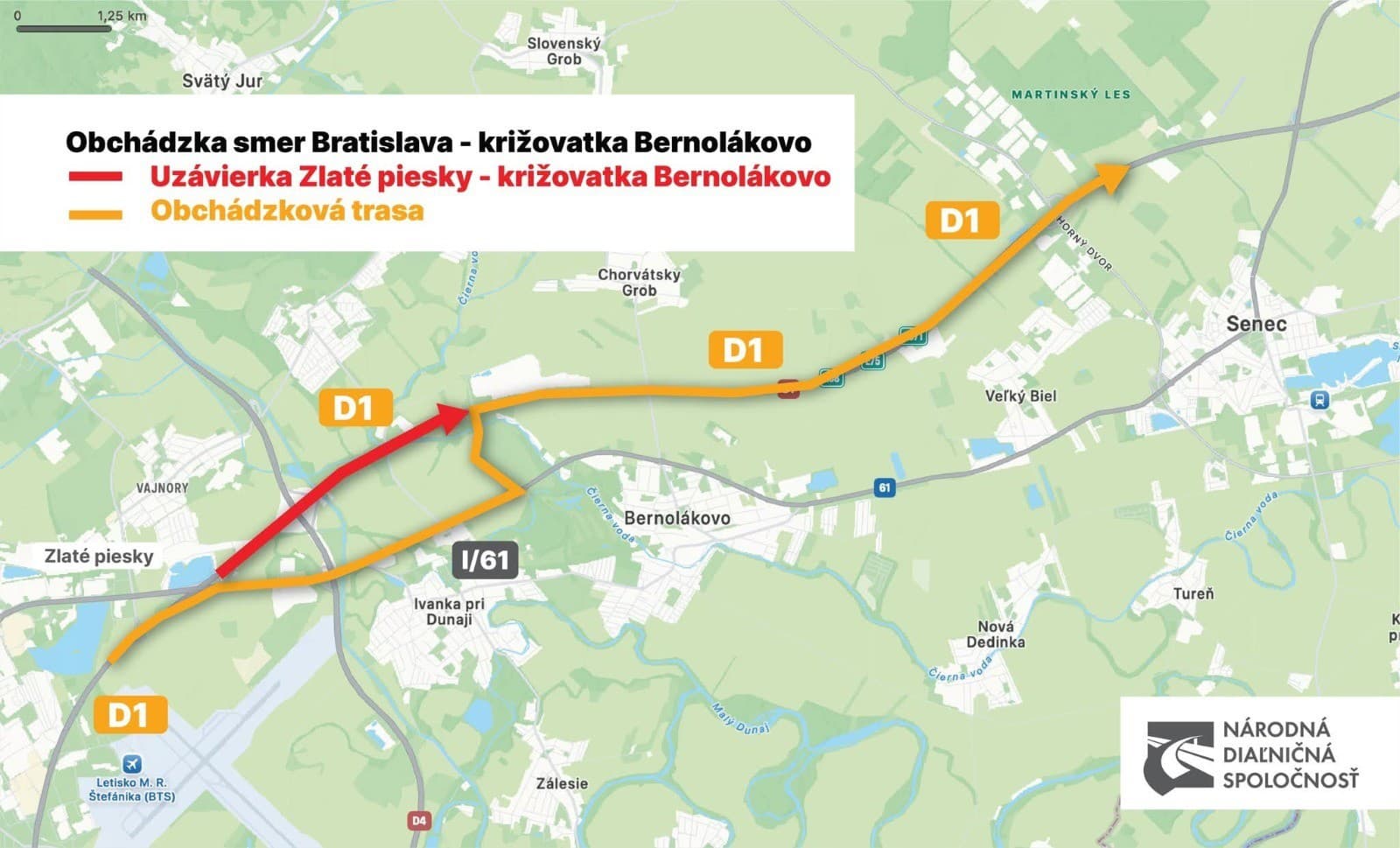 Veľká uzávera D1 pri