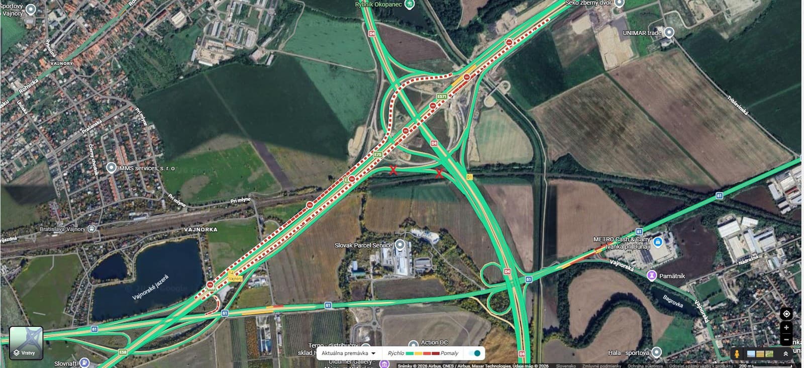 Veľká uzávera D1 pri