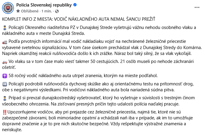 AKTUÁLNE Dopravná tragédia na