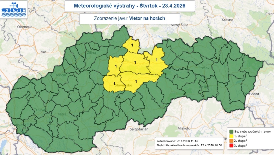 Slovensko čaká MRAZIVÁ noc!