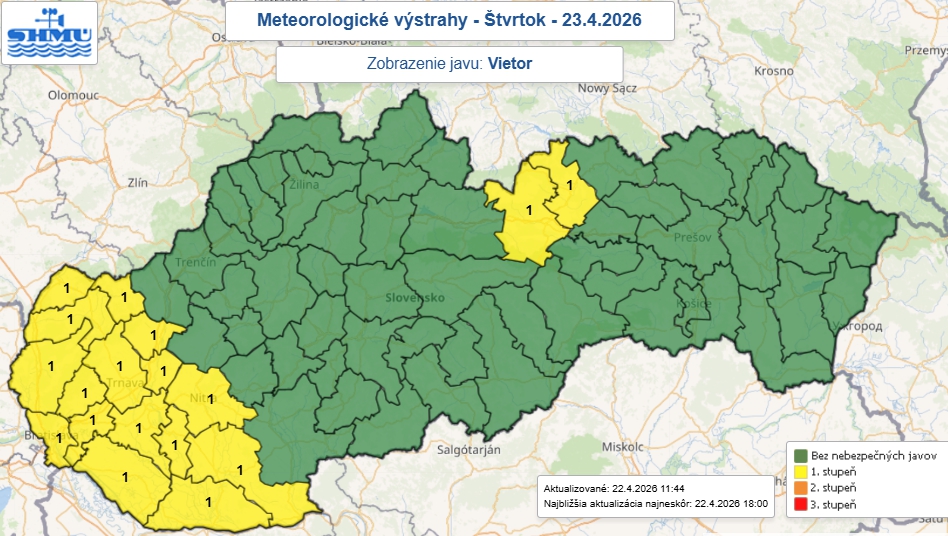 Slovensko čaká MRAZIVÁ noc!