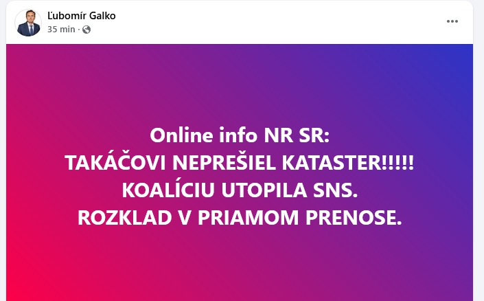 Nečakaný SKRAT v parlamente!