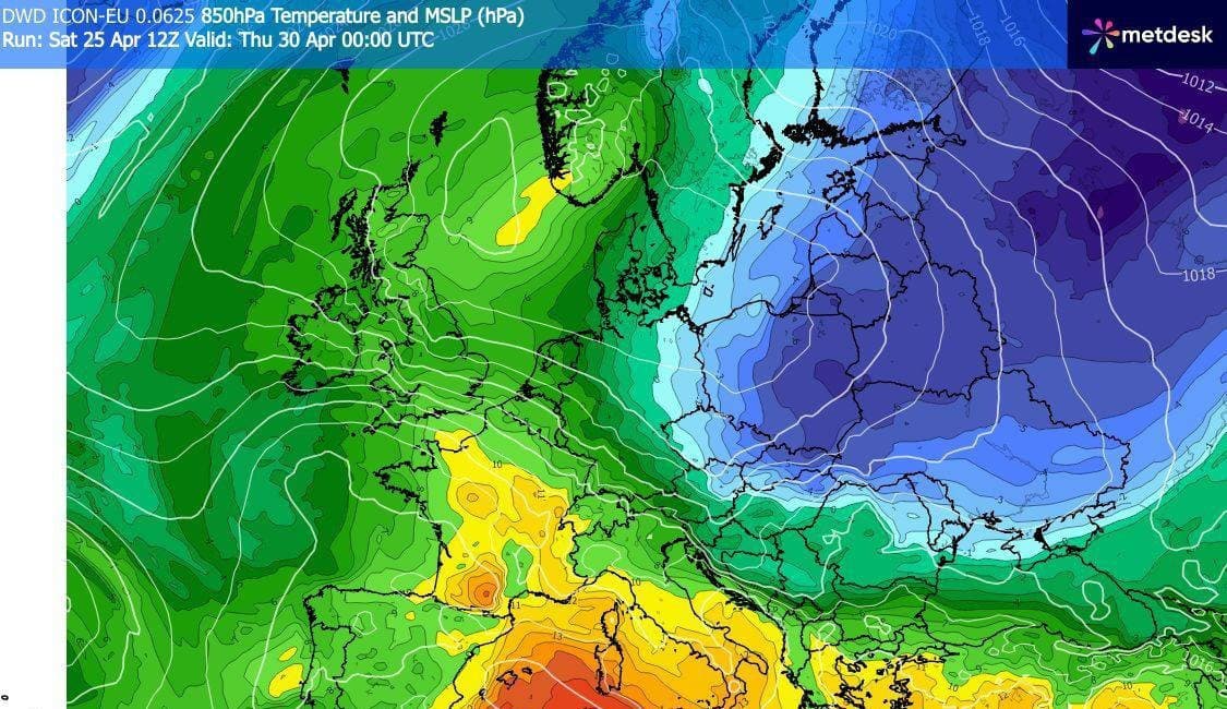 Zabudnite na teplé slnečné