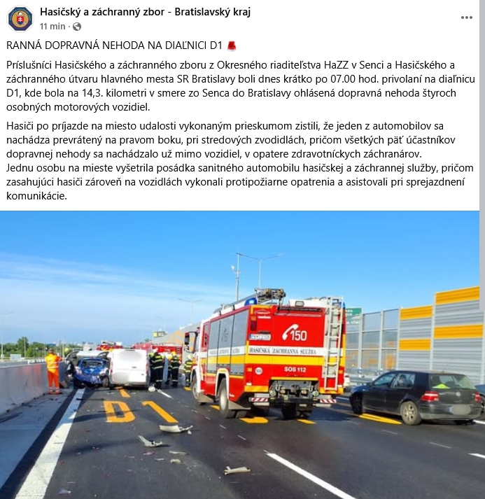 MIMORIADNE Desivá nehoda na