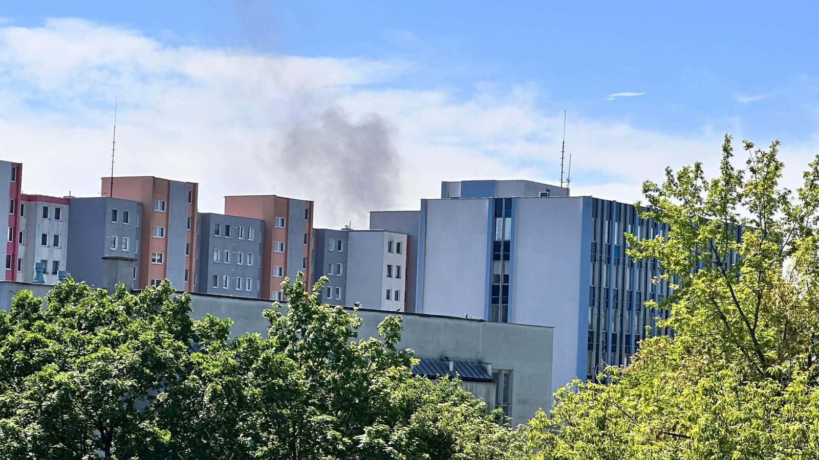 PRÁVE TERAZ Požiar v