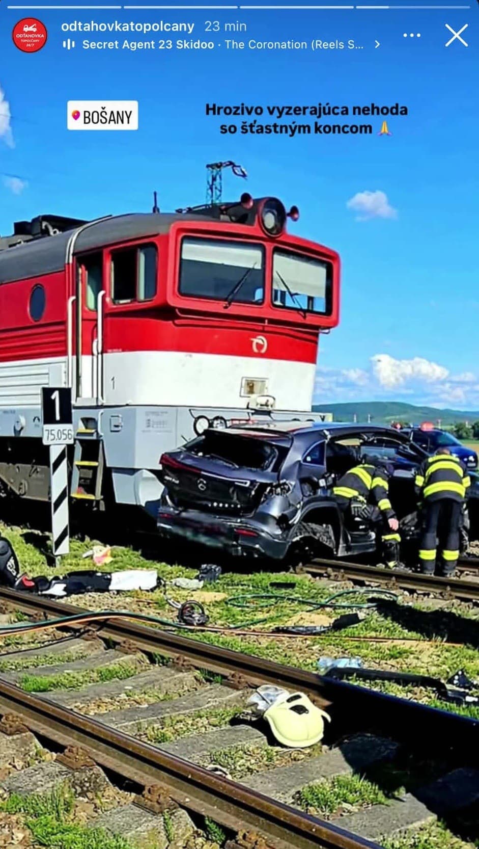 Fotografiu z miesta nehody zverejnila na sociálnej sieti topoľčianska odťahovka