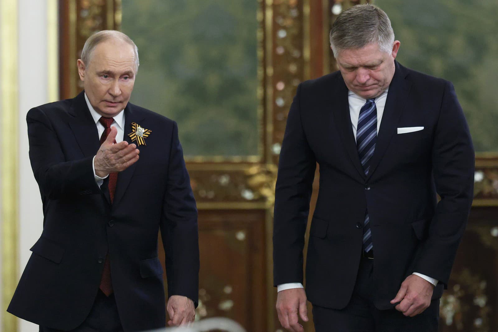 Vladimir Putin a Robert Fico