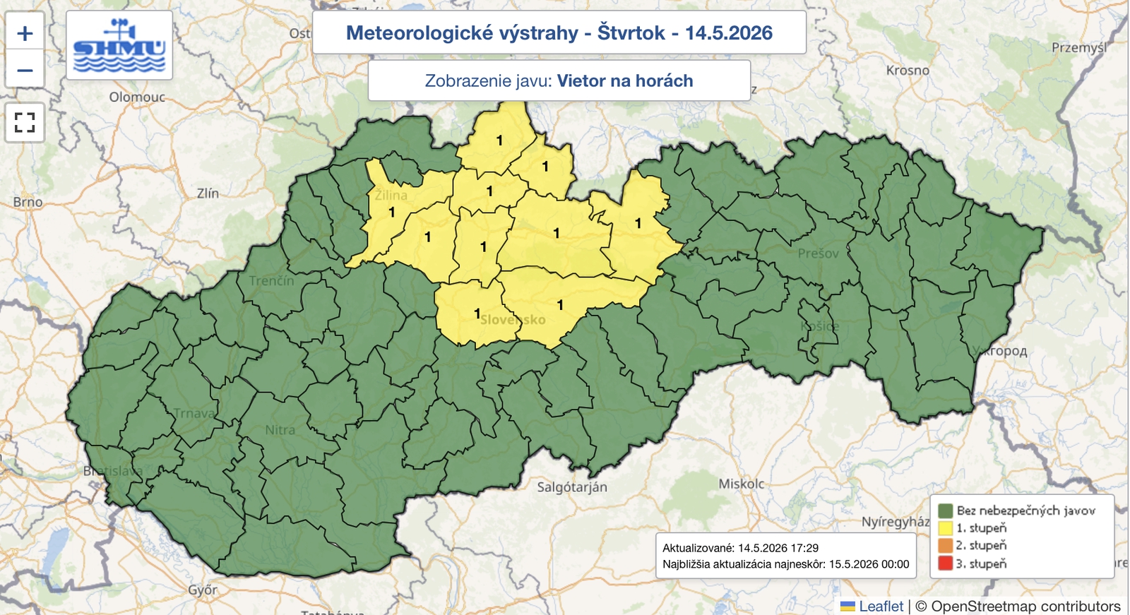Zmena počasia: Meteorológovia očakávajú