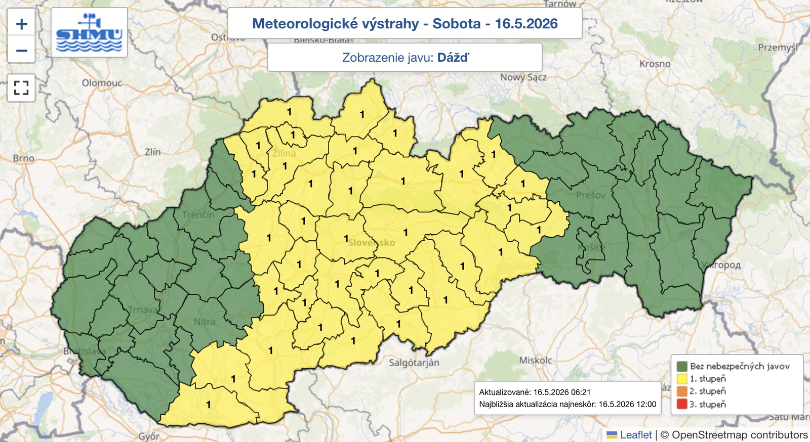 Pozor na intenzívne lejaky: